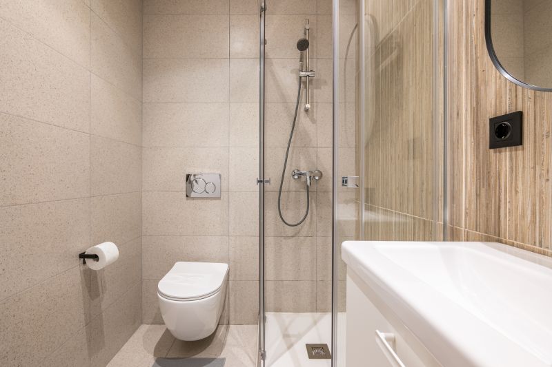 Shower with Corner Shelf
